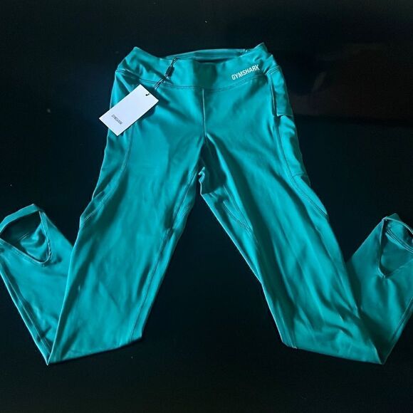 NWT GYMSHARK illumination leggings Esmerald S - Picture 1 of 7